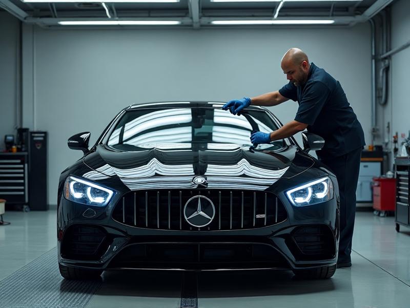 Professional engine bay detailing process at Top Down Detailing Canberra