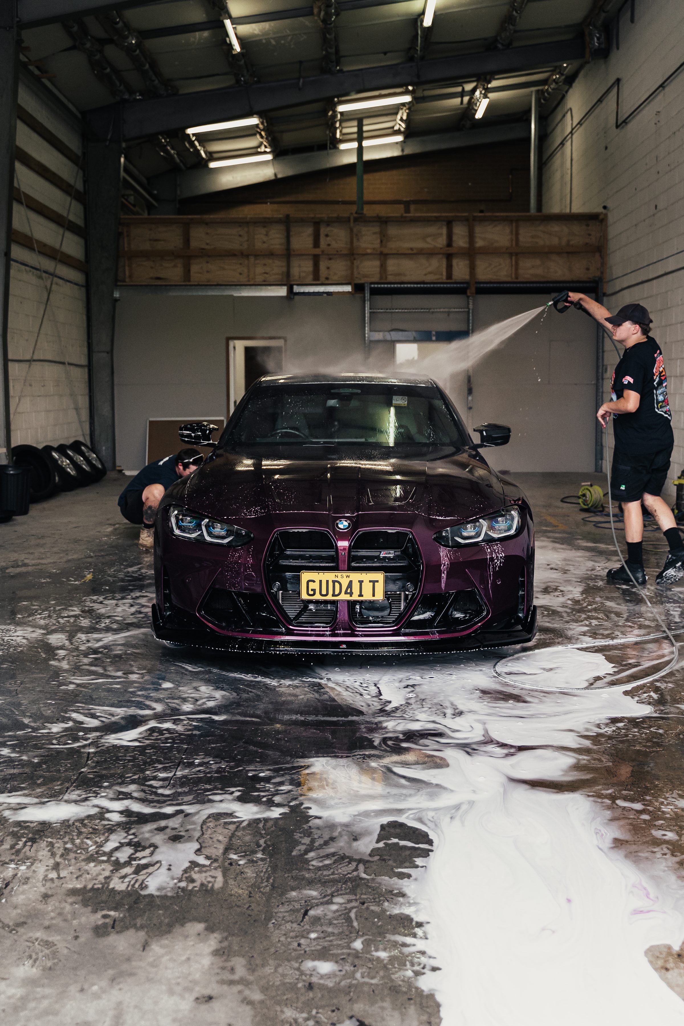 Washing a ceramic coated car
